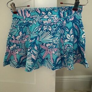 Lilly Pulitzer Luxletic Blue and Pink Skirt